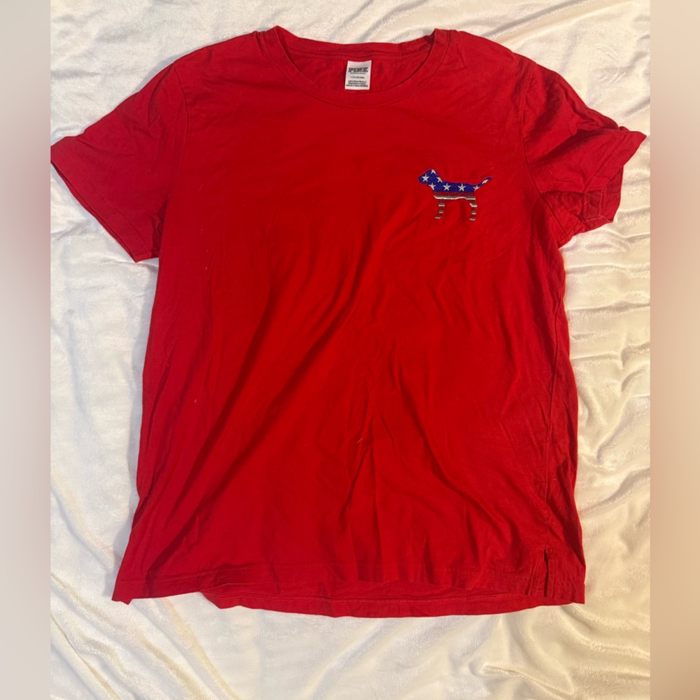 PINK Victoria's sequin back Tee